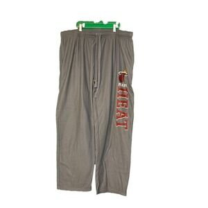 Miami Heat NBA Authentics Gray Drawstring Sweatpants XXL Vintage